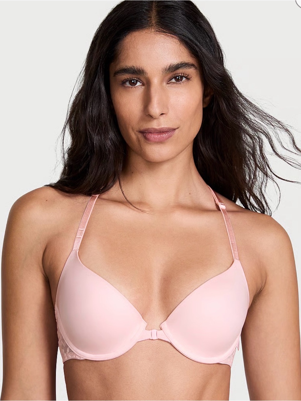 VICTORIA'S SECRET
Sexy Tee Smooth Lacie Lightly Lined Front-Close Demi Bra 34D